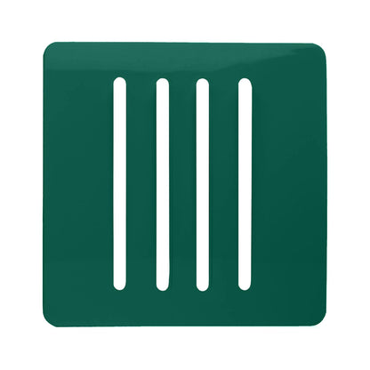 Trendi Switch 4 Gang Spare Faceplate for Modern Designer Light Switch in Dark Forest Green