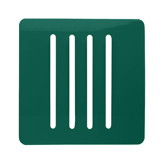 Trendi Switch 4 Gang Spare Faceplate for Modern Designer Light Switch in Dark Forest Green