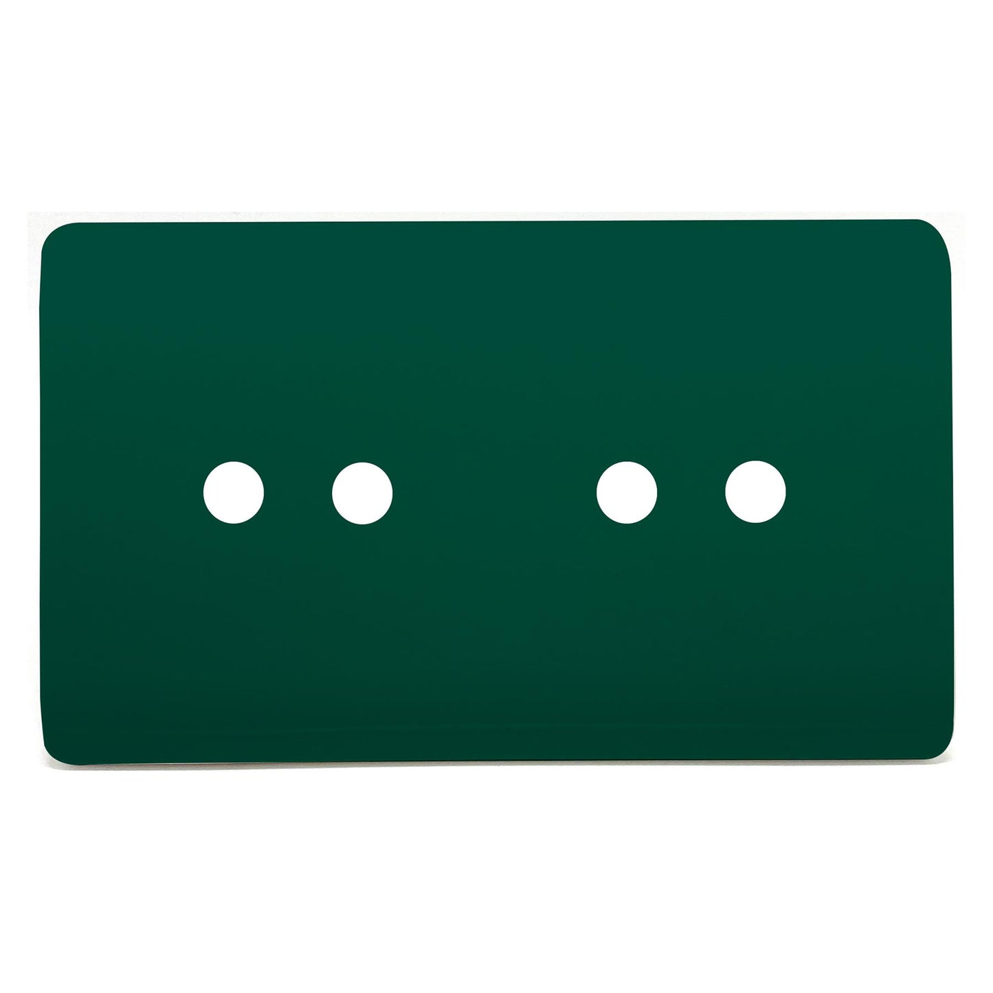 Trendi Switch 4 Gang LED Dimmer Replacement Faceplate in Dark Forest Green