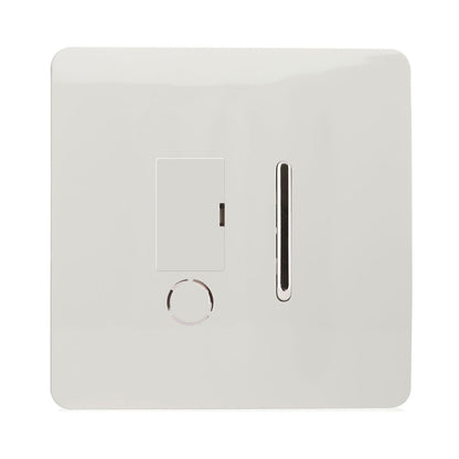 Trendi Switch 13 Amp Fused Spur with Flex Outlet in Ice White