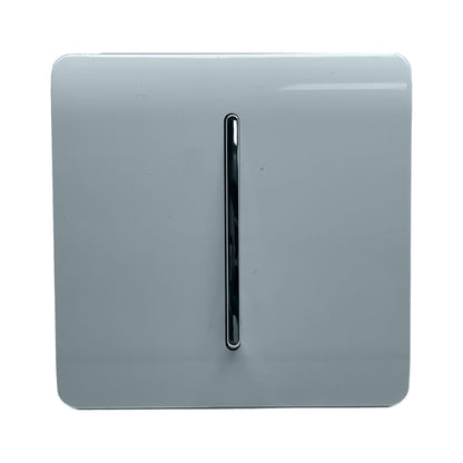 Trendi Switch 1 Gang 1 or 2 way Rocker Light Switch in Cool Grey