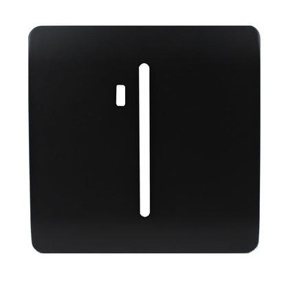 Trendi Switch 1 Gang Spare Faceplate For Modern Designer Heavy Duty Switch in Piano Black