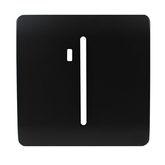 Trendi Switch 1 Gang Spare Faceplate For Modern Designer Heavy Duty Switch in Piano Black