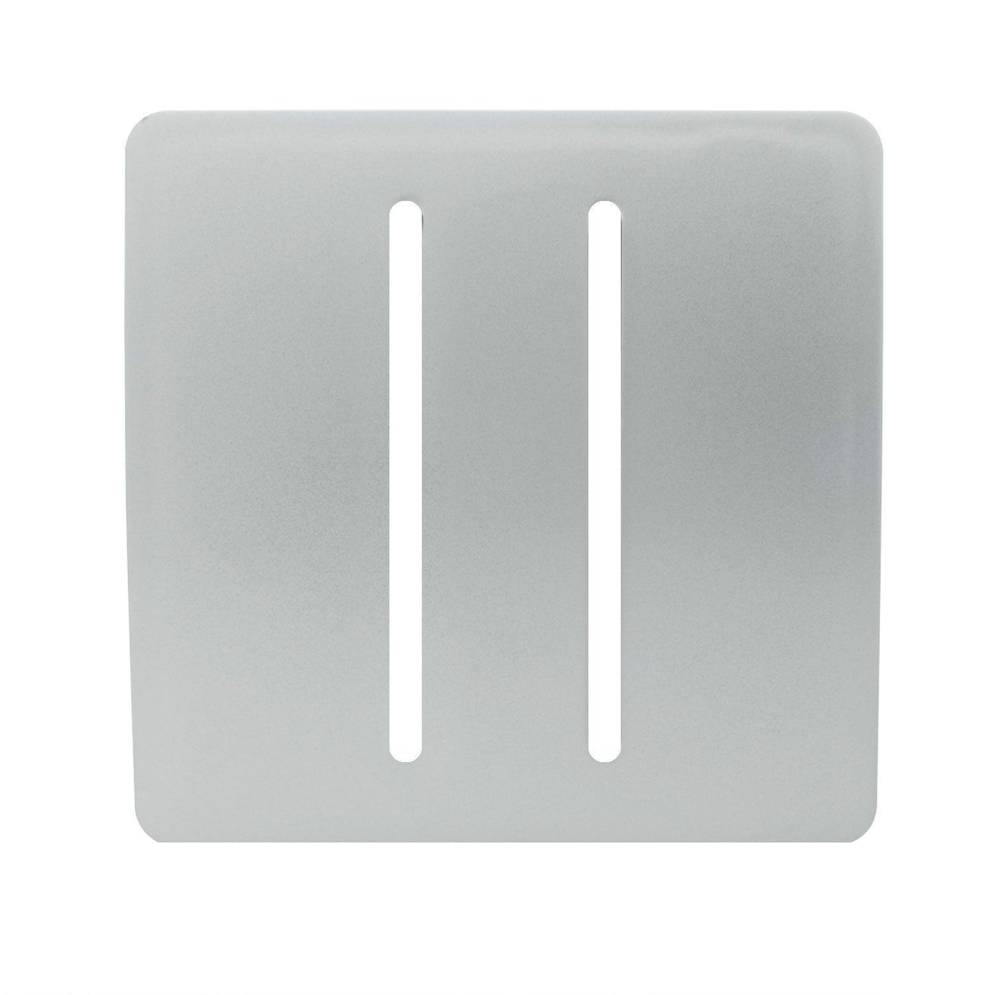 Trendi SPARE FACEPLATE For 2 Gang 2 Way 10 Amp Rocker Light Switch Silver