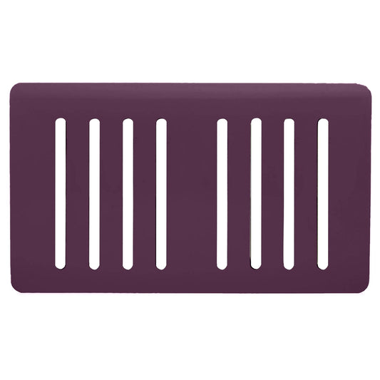 Trendi Switch 8 Gang Spare Faceplate for Modern Designer Light Switch in Plum Purple