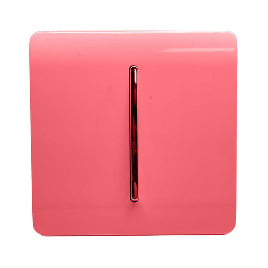 Trendi Switch 1 Gang 1 or 2 way Rocker Light Switchin Strawberry Red