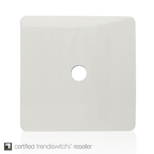 Trendi SPARE FACEPLATE For Artistic Modern Glossy  TV Socket White ART-TVSWH-SP