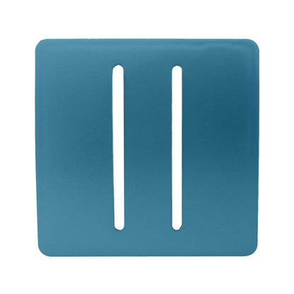 Trendi Switch 2 Gang Spare Faceplate for Modern Designer Light Switch in Ocean Blue