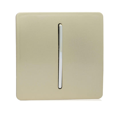 Trendi Switch Screwless 10 Amp Triple Pole Fan Isolator Switch in Champagne gold - FIGO