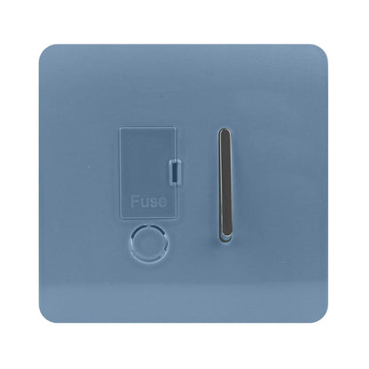 Trendi Switch 13 Amp Fused Spur with Flex Outlet in Sky Blue