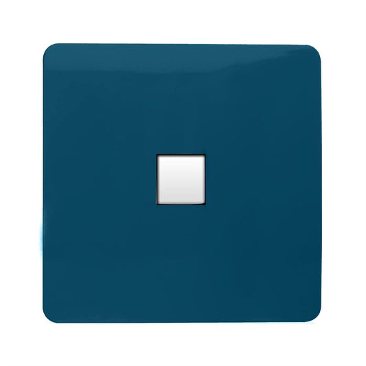 Trendi Switch 1 Gang RJ45 Cat 6 Modern Designer PC Ethernet Socketin Midnight Blue