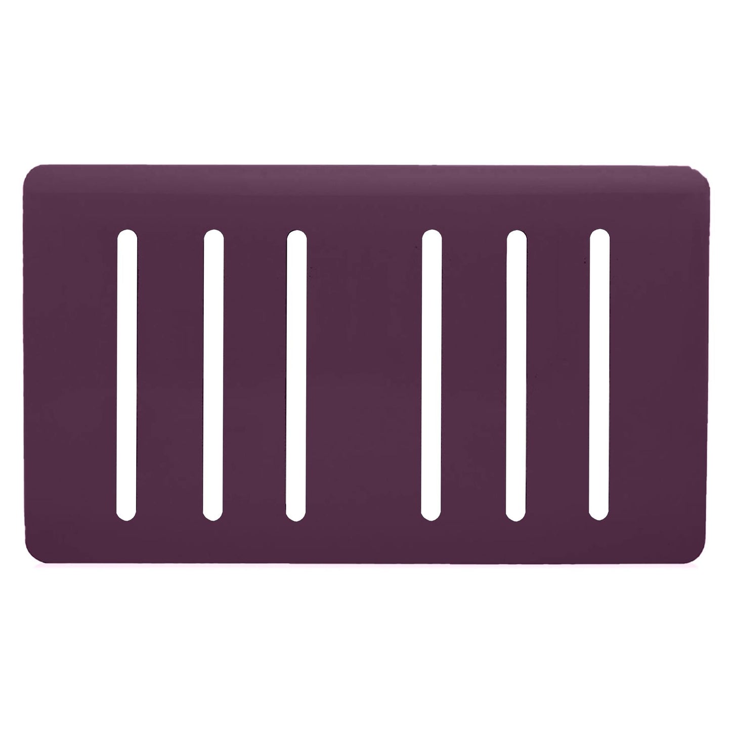Trendi Switch 6 Gang Spare Faceplate for Modern Designer Light Switch in Plum Purple