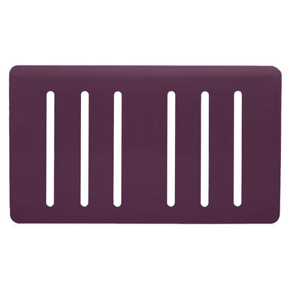 Trendi Switch 6 Gang Spare Faceplate for Modern Designer Light Switch in Plum Purple