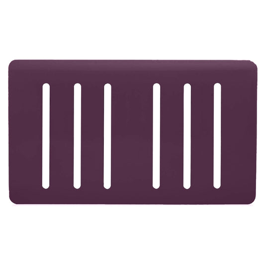 Trendi Switch 6 Gang Spare Faceplate for Modern Designer Light Switch in Plum Purple