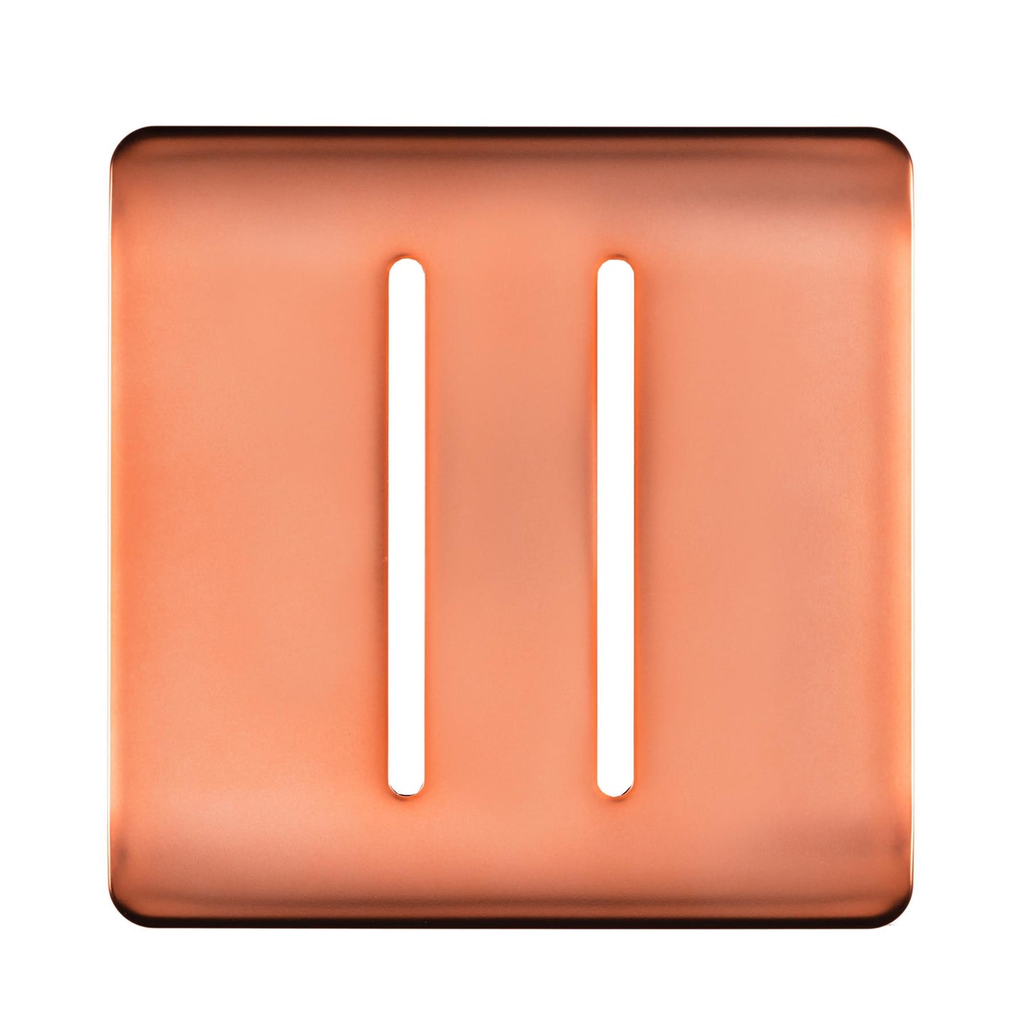 Trendi Switch 2 Gang Spare Faceplate for Modern Designer Light Switch in Copper
