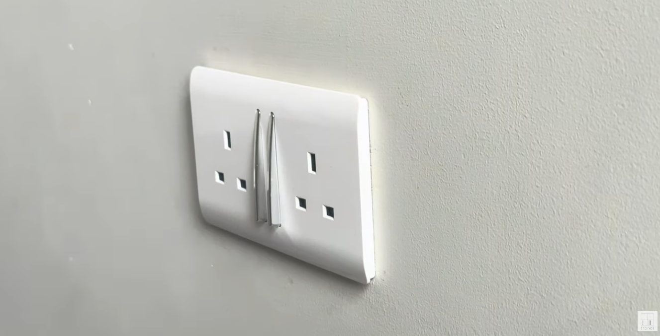 Load video: Installation of the Trendi Switch 2 Gang 13 Amp Modern Glossy Decorative Plug Socket - ART-SKT213L**