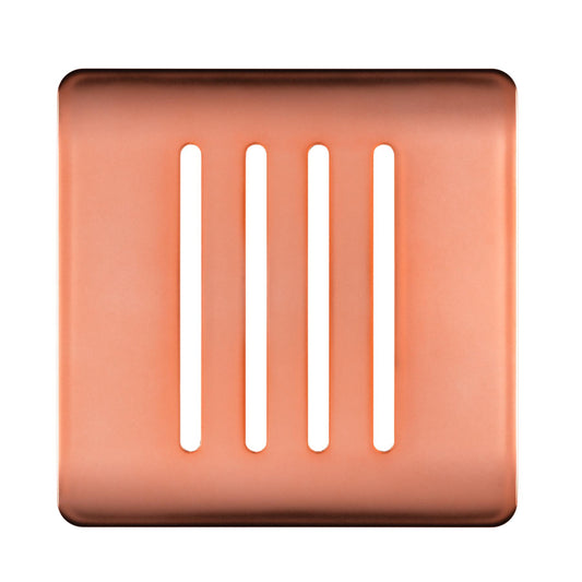 Trendi Switch 4 Gang Spare Faceplate for Modern Designer Light Switch in Copper