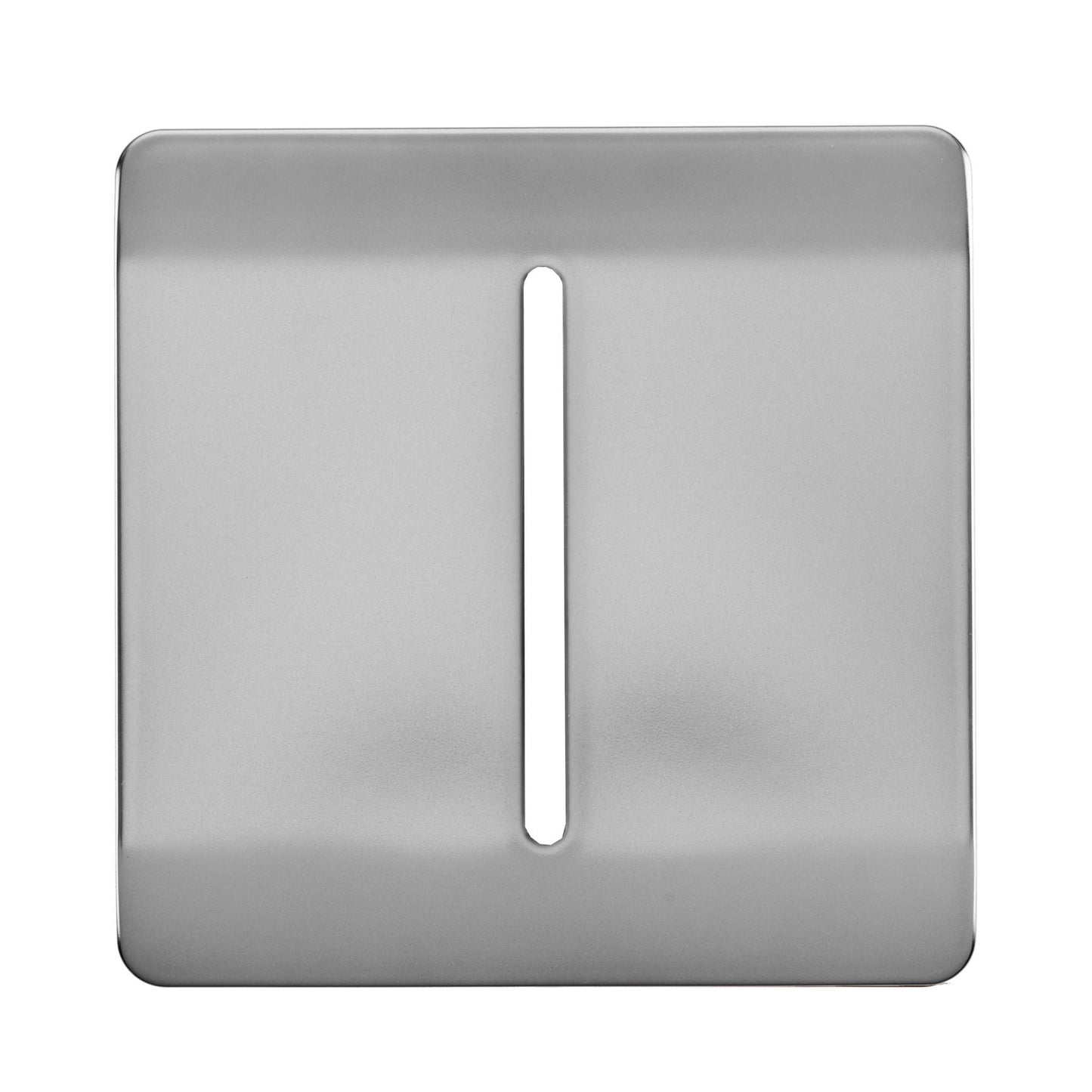 Trendi Switch 1 Gang Spare Faceplate for Modern Designer Light Switch in Brushed Steel