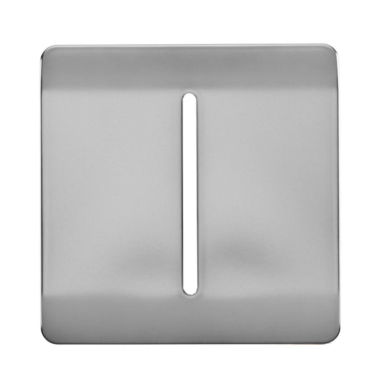 Trendi Switch 1 Gang Spare Faceplate for Modern Designer Light Switch in Brushed Steel