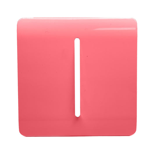 Trendi Switch 1 Gang Spare Faceplate for Modern Designer Light Switch in Strawberry Red