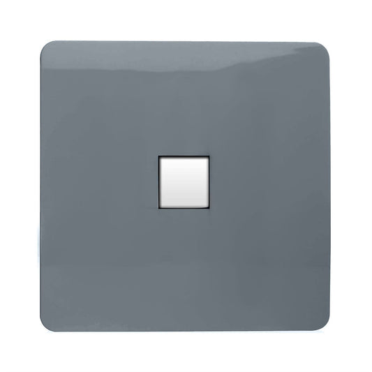 Trendi Switch 1 Gang RJ45 Cat 5e PC Ethernet Socketin Warm Grey
