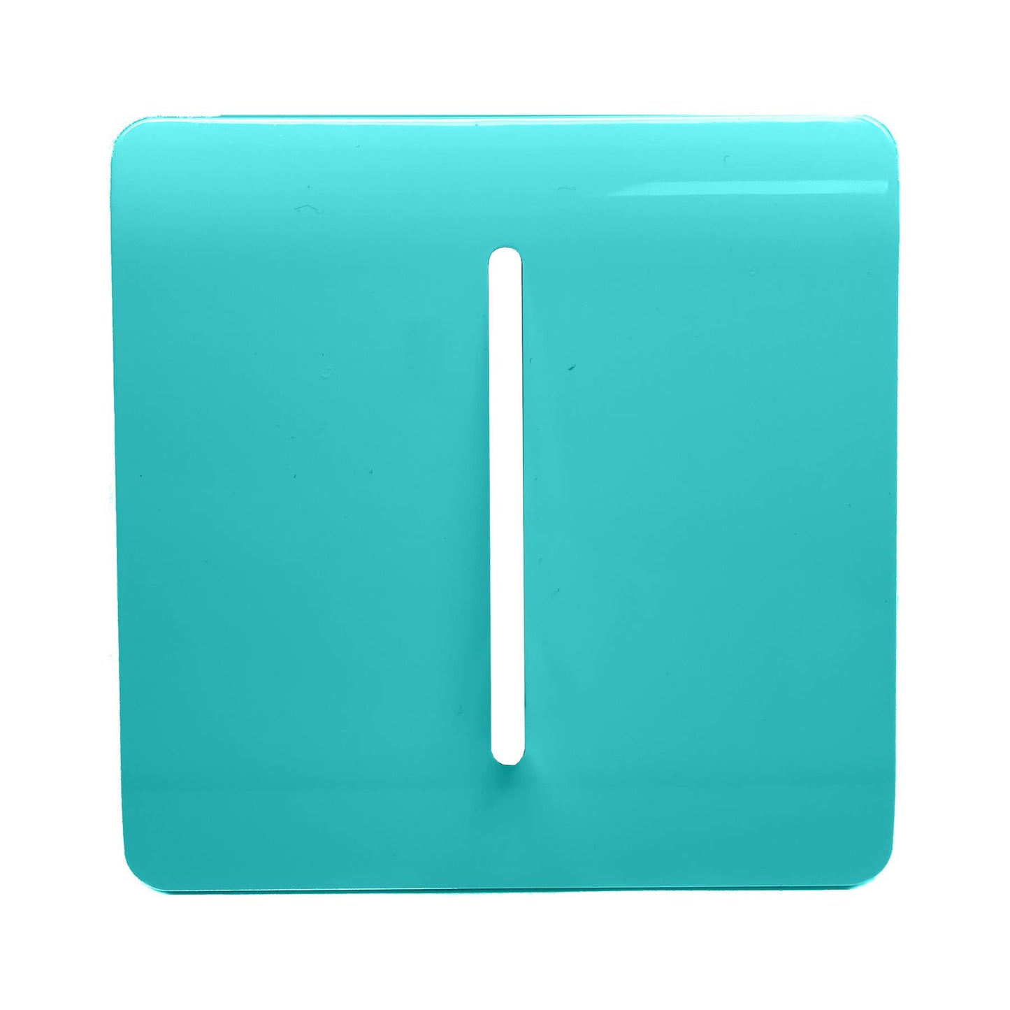 Trendi Switch 1 Gang Spare Faceplate for Modern Designer Light Switch in Bright Teal