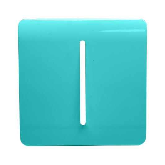 Trendi Switch 1 Gang Spare Faceplate for Modern Designer Light Switch in Bright Teal