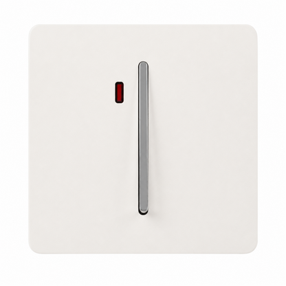 Trendi Switch 1 Gang 20 Amp Heavy Duty Rocker Switch in Matt White - ART-WHS1MWH