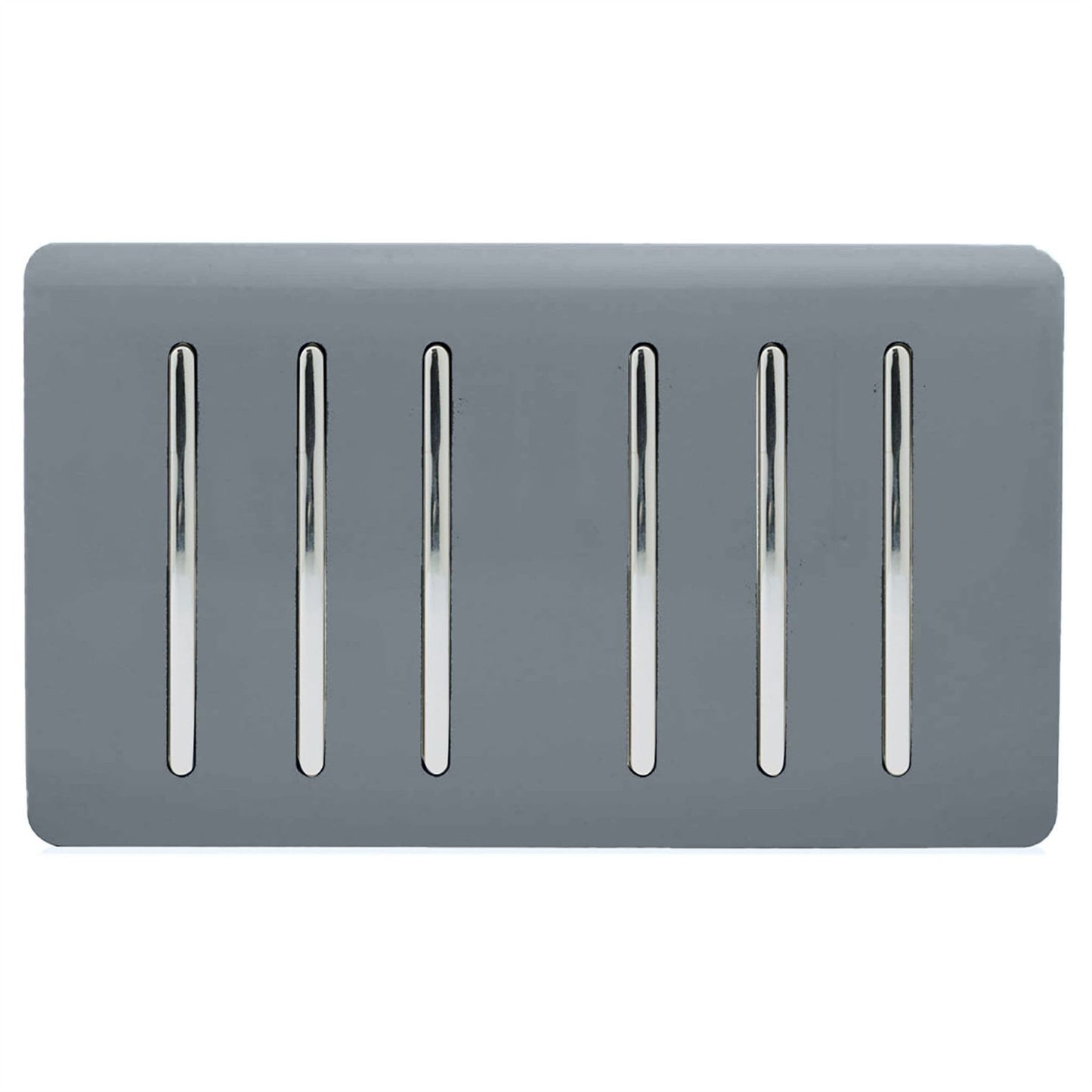 Trendi Switch 6 Gang 1 or 2 Way Light Switchin Warm Grey