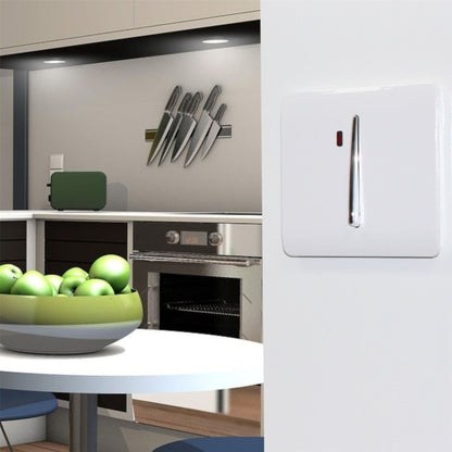 Trendi Switch 1 Gang 45 Amp Cooker Switch with Neon in Ice White