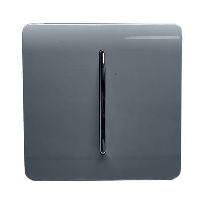 Trendi Switch 1 Gang 1 or 2 way Rocker Light Switch in Warm Grey