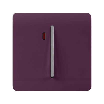Trendi Switch 1 Gang 20 Amp Heavy Duty Rocker Switch in Plum Purple
