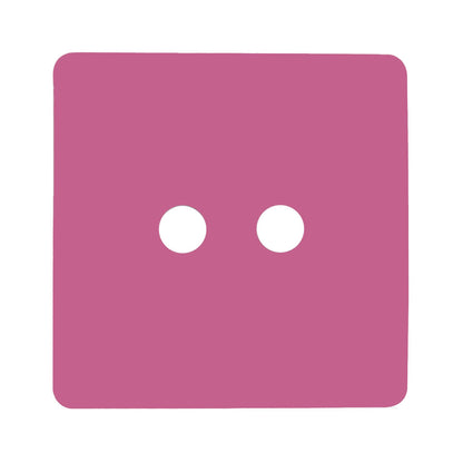 Trendi Switch 2 Gang Spare Faceplate For Co-Axial Modern Designer Television Socket in Candy Pink