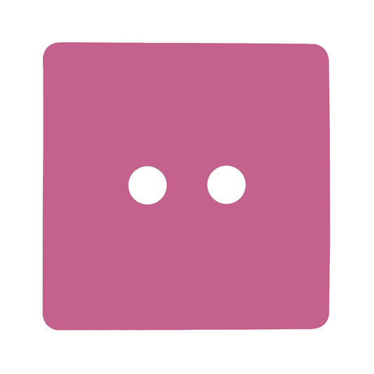 Trendi Switch 2 Gang Spare Faceplate For Co-Axial Modern Designer Television Socket in Candy Pink