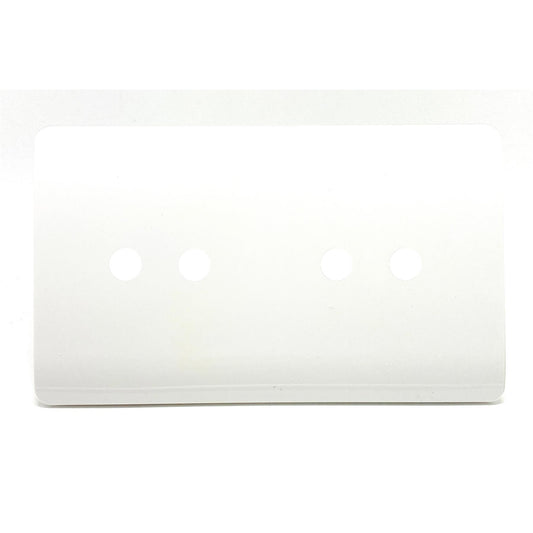 Trendi Switch 4 Gang LED Dimmer Replacement Faceplate in Ice White