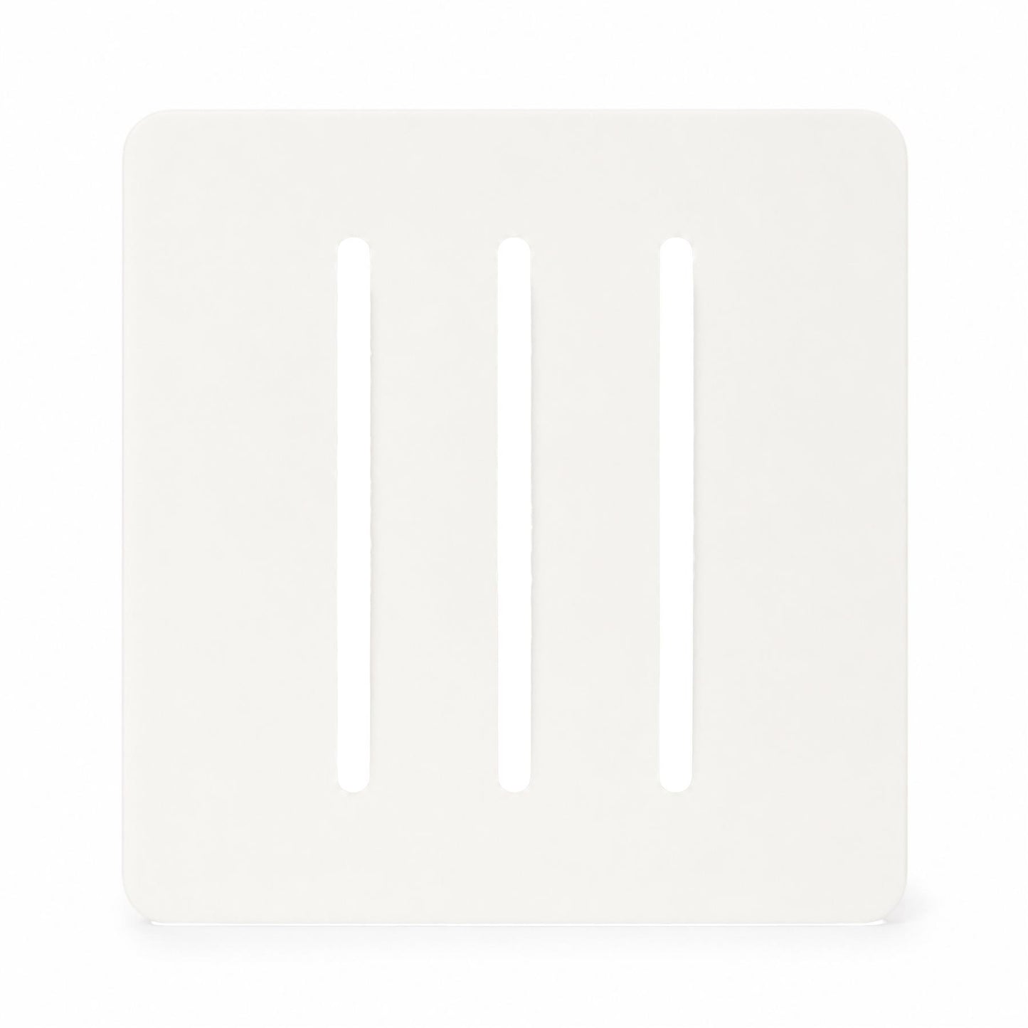 Trendi SPARE FACEPLATE For 3 Gang 2 Way 10 Amp Rocker Light Switch Matt White