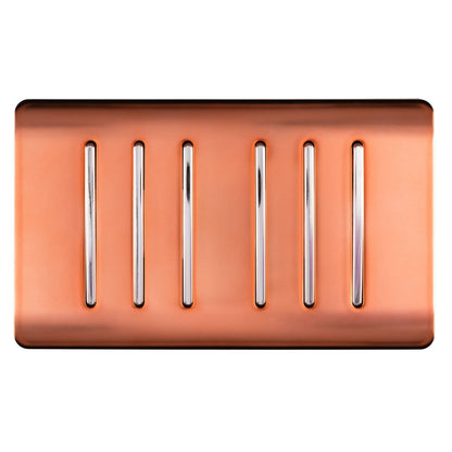 Trendi Switch 6 Gang 1 or 2 Way Light Switch in Copper