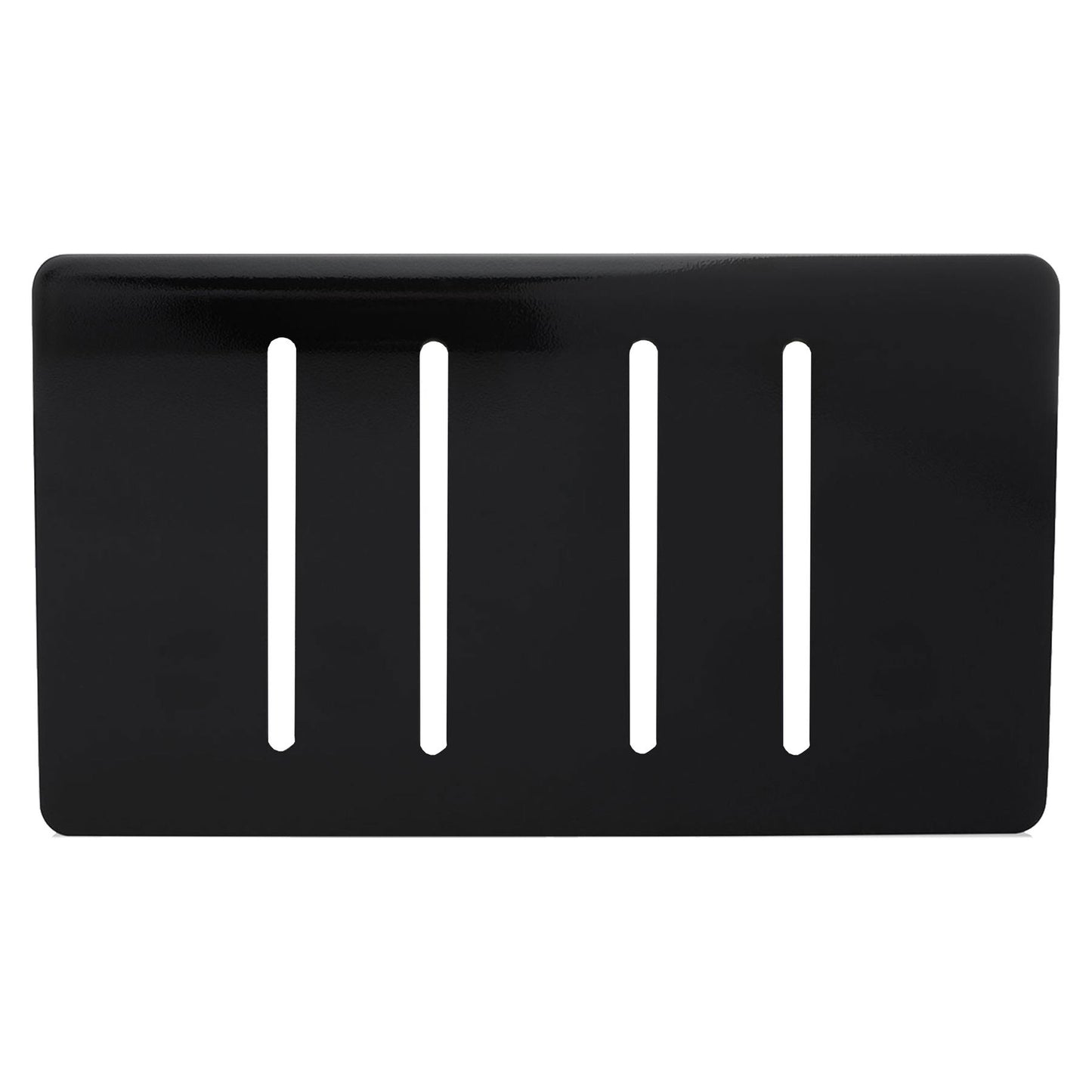 Trendi Switch 4 Gang Spare Twin Faceplate for Modern Designer Light Switch in Piano Black