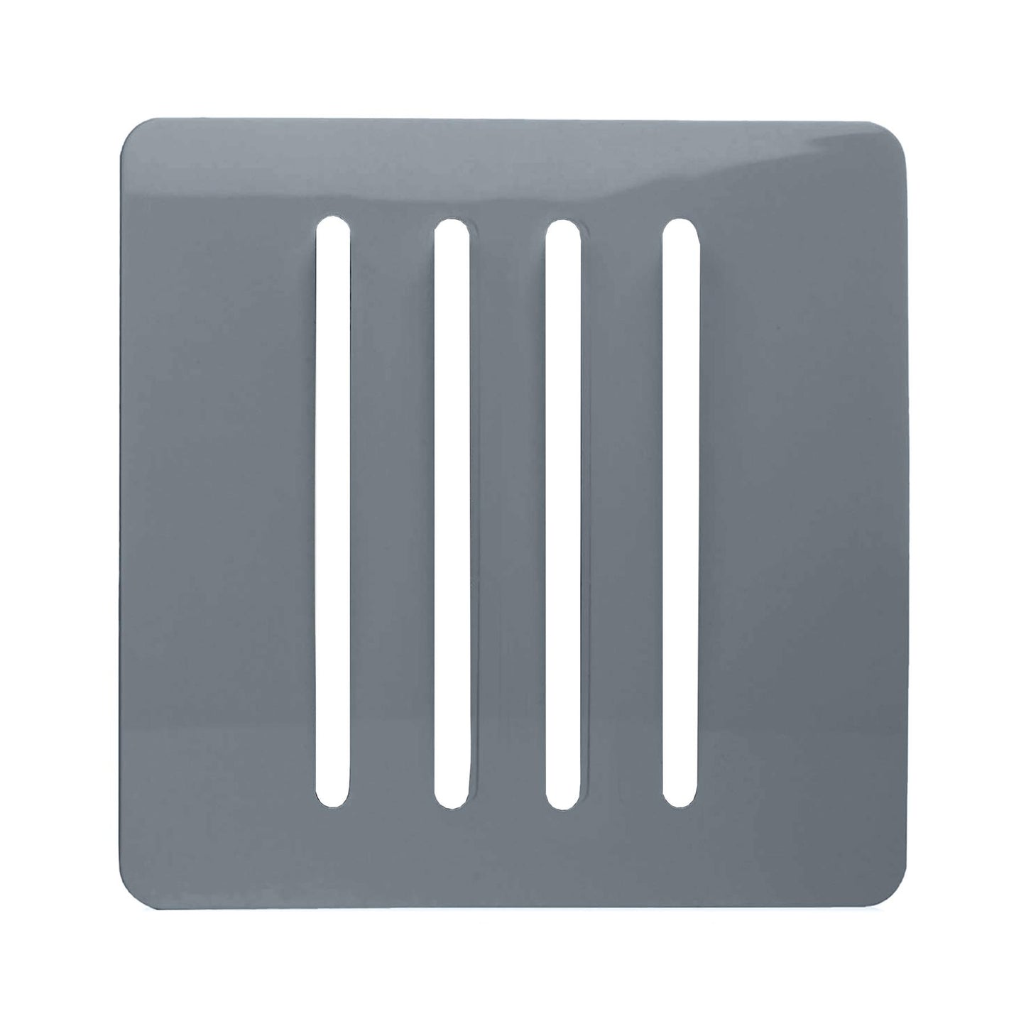 Trendi Switch 4 Gang Spare Faceplate for Modern Designer Light Switch in Warm Grey