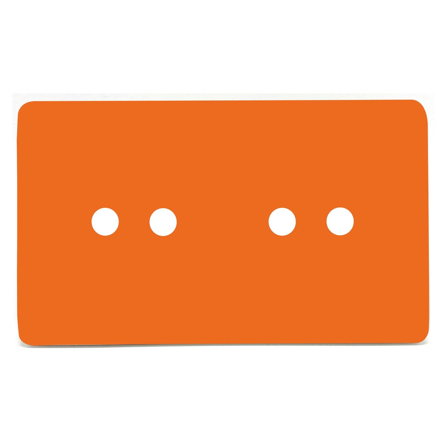 Trendi Switch 4 Gang LED Dimmer Replacement Faceplate in Sunset Orange