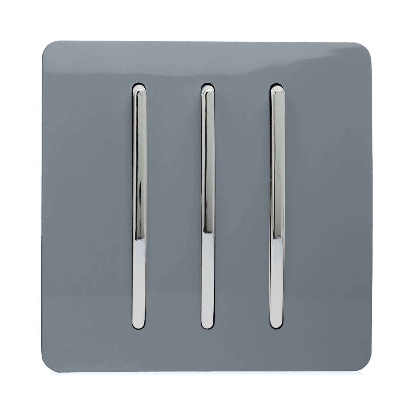 Trendi Switch 3 Gang 1 or 2 way Rocker Light Switchin Warm Grey