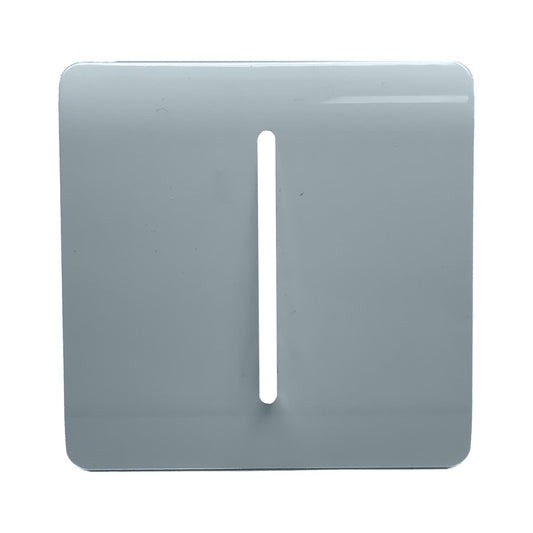 Trendi Switch 1 Gang Spare Faceplate for Modern Designer Light Switch in Cool Grey