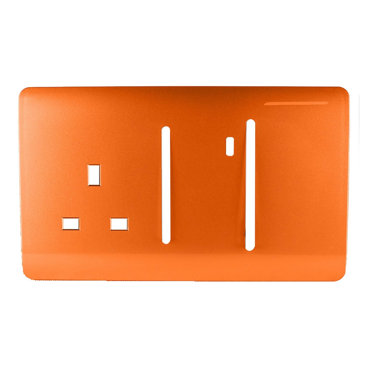 Trendi Switch Spare Faceplate For Cooker Switch & Plug Socket with Neon in Sunset Orange