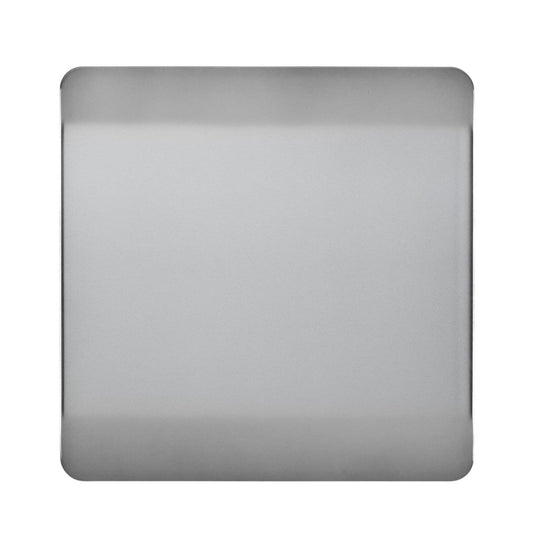 Trendi Switch Single Blanking Platein Brushed Steel