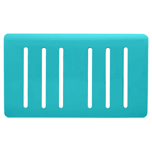 Trendi Switch 6 Gang Spare Faceplate for Modern Designer Light Switch in Bright Teal