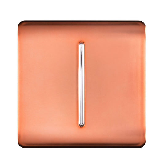 Trendi Switch 1 Gang Retractive Doorbell Switchin Copper