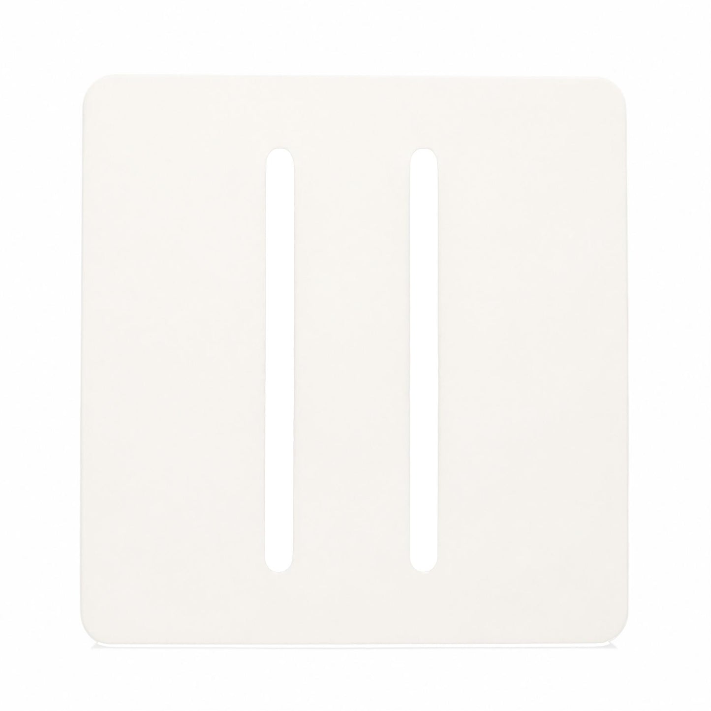 Trendi SPARE FACEPLATE For 2 Gang 2 Way 10 Amp Rocker Light Switch Matt White