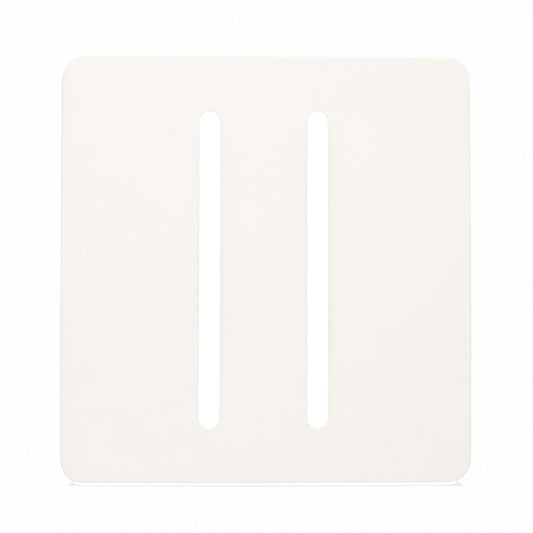 Trendi SPARE FACEPLATE For 2 Gang 2 Way 10 Amp Rocker Light Switch Matt White