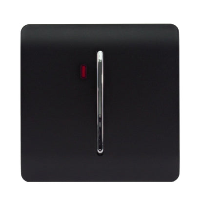 Trendi Switch 1 Gang 20 Amp Heavy Duty Rocker Switch in Matt Black