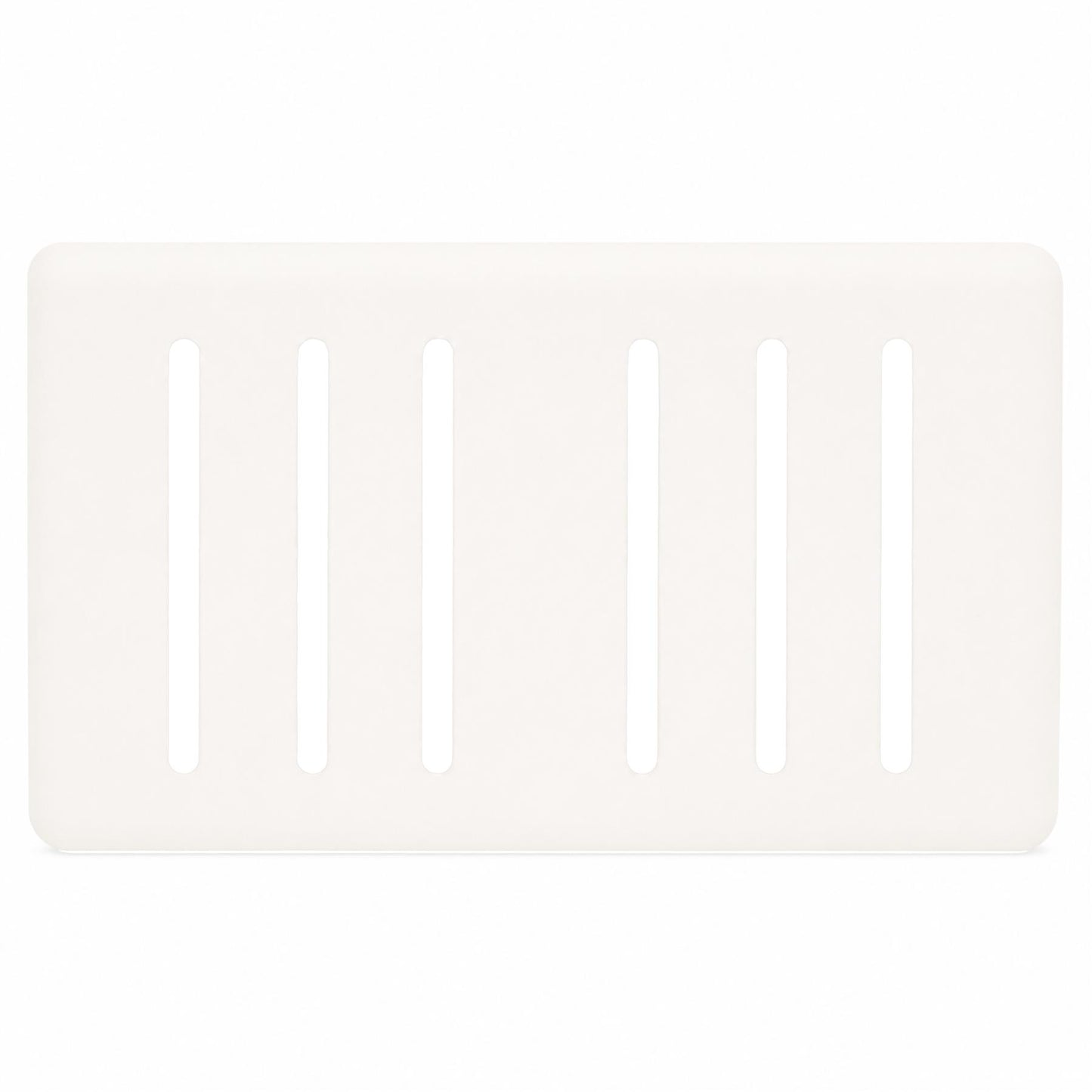 Trendi Switch 6 Gang Spare Faceplate for Modern Designer Light Switch in Matt White